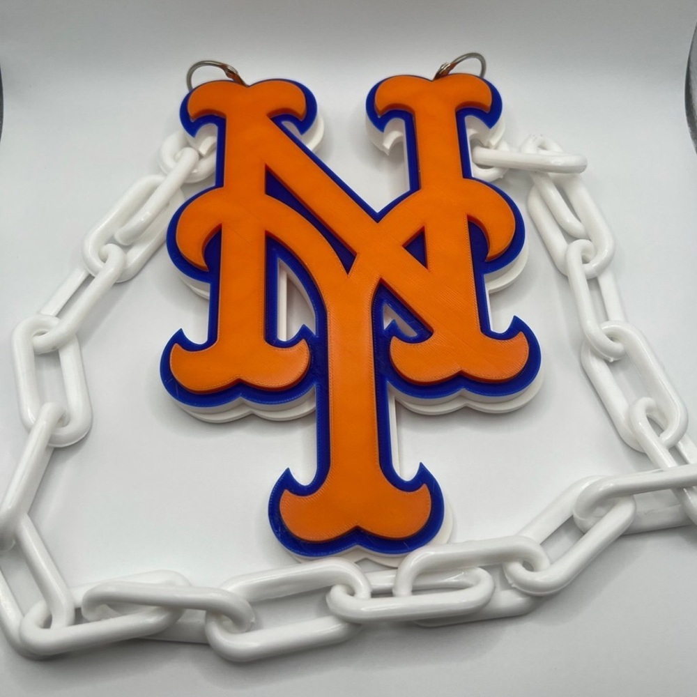 New York Mets Fan Chain Necklace